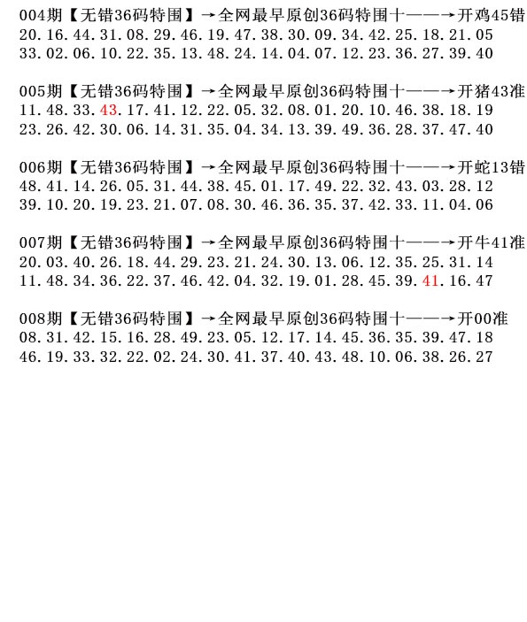 008期36码特围[图]