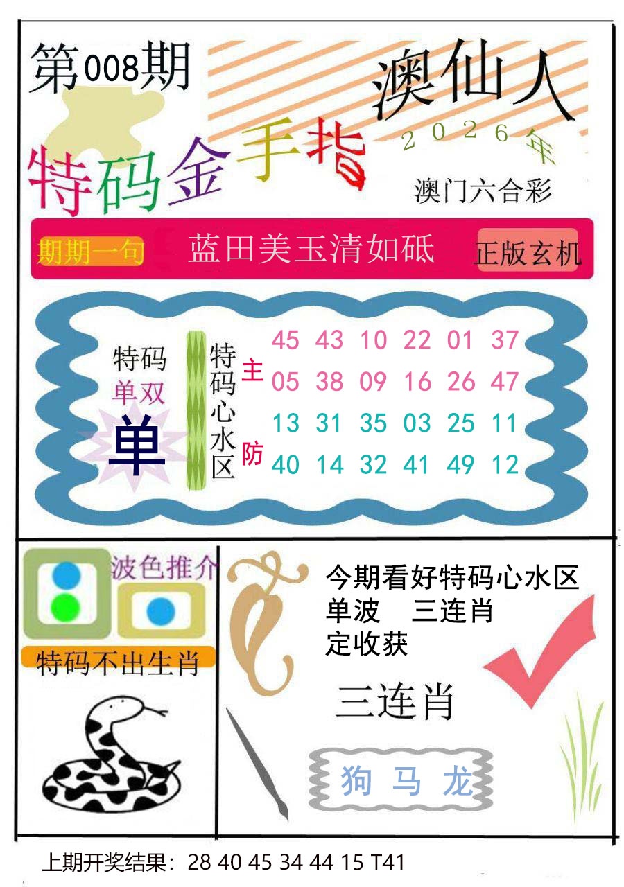 008期特码金手指[图]