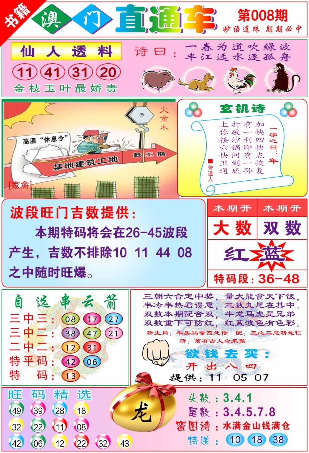 008期白姐直通车[图]