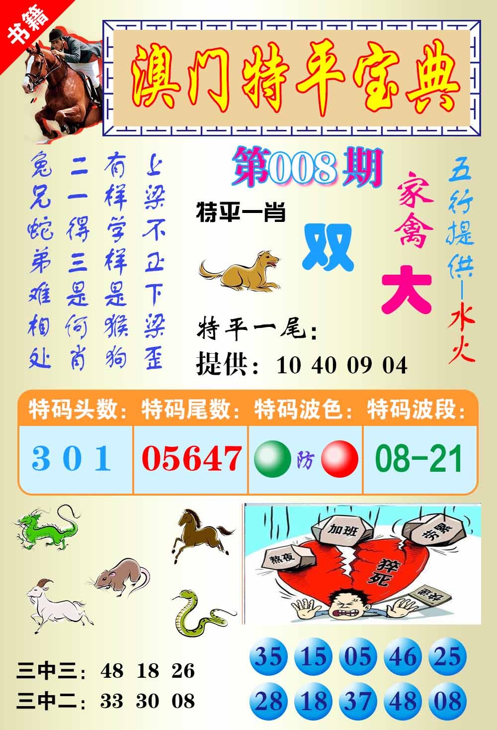 008期澳门宝典平特[图]