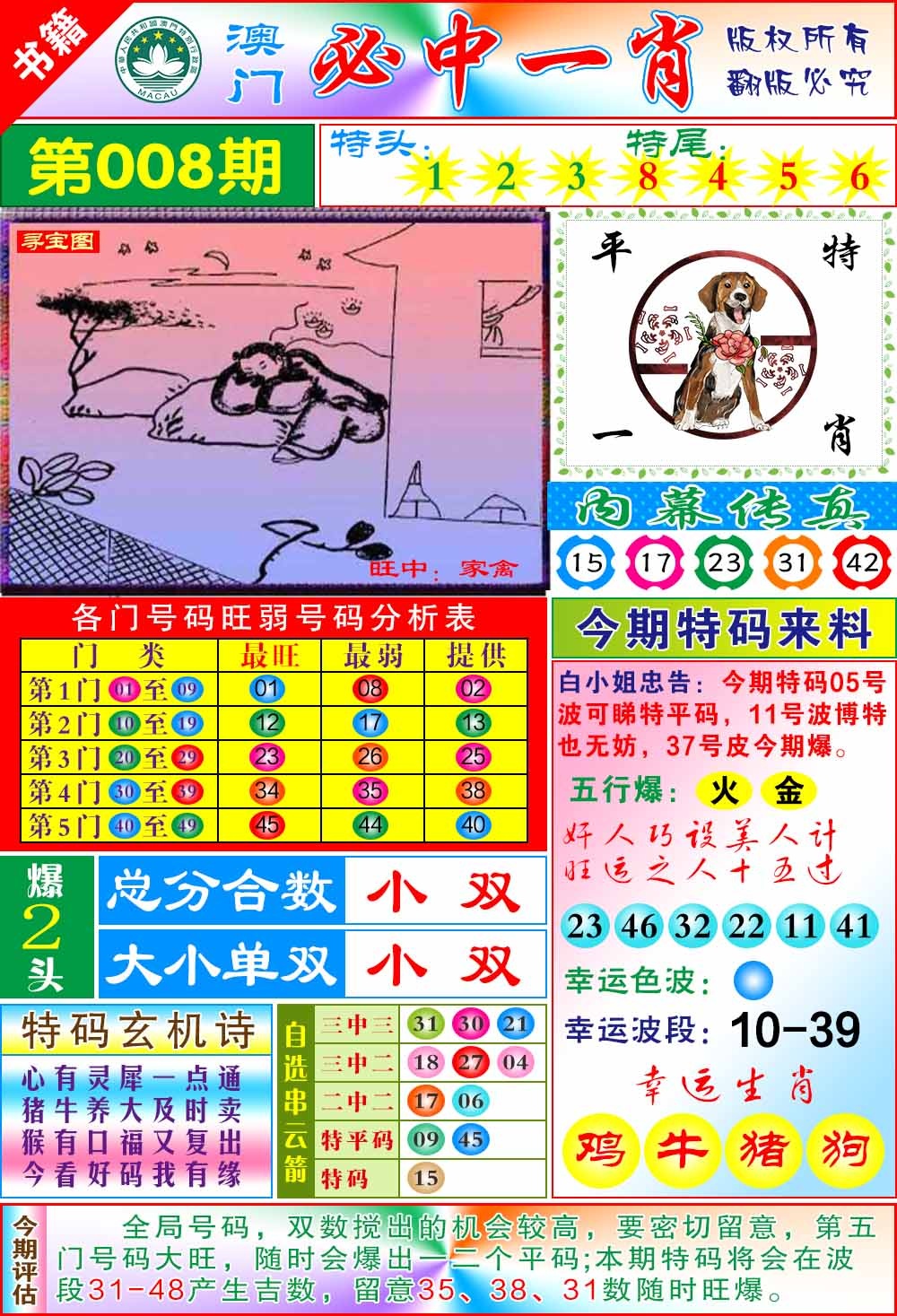 008期澳门玄机一特[图]