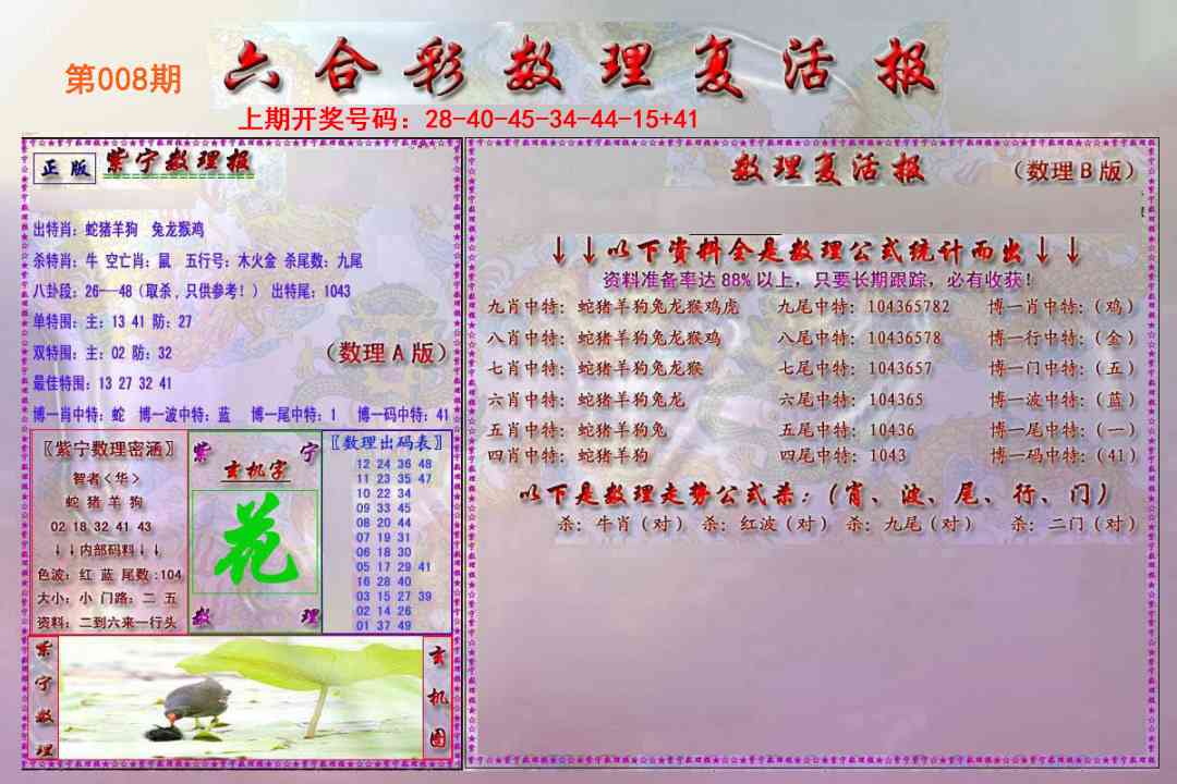 008期数理复活报[图]