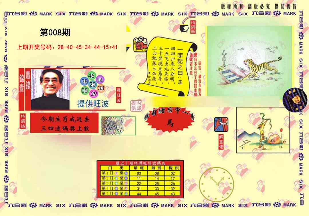 008期心水特码(信封)[图]