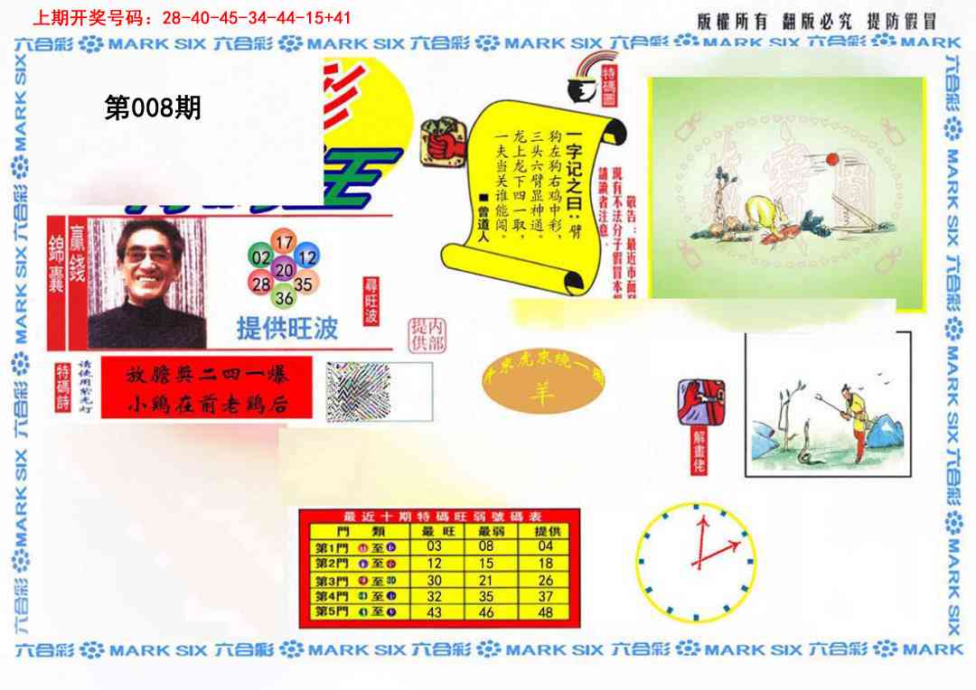 008期特码王(信封)[图]