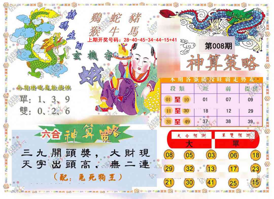 008期神算策略[图]