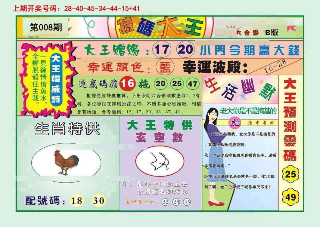 008期特码大王B[图]