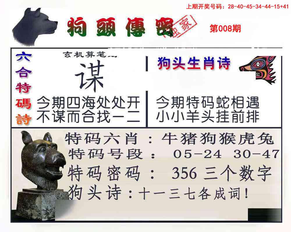 008期狗头传密[图]