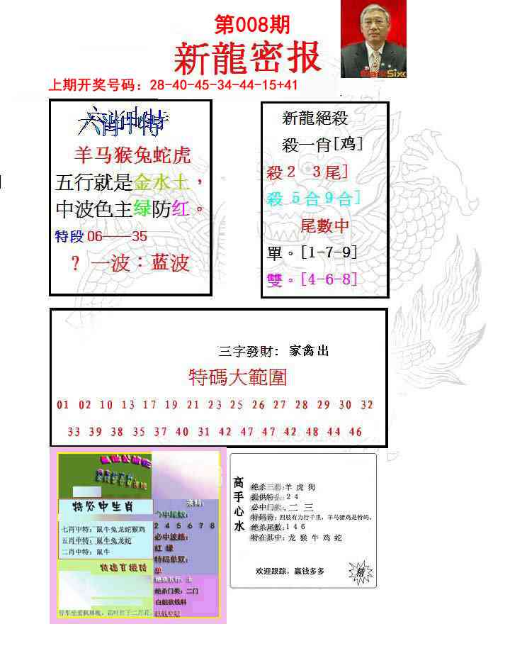 008期新龙密报[图]