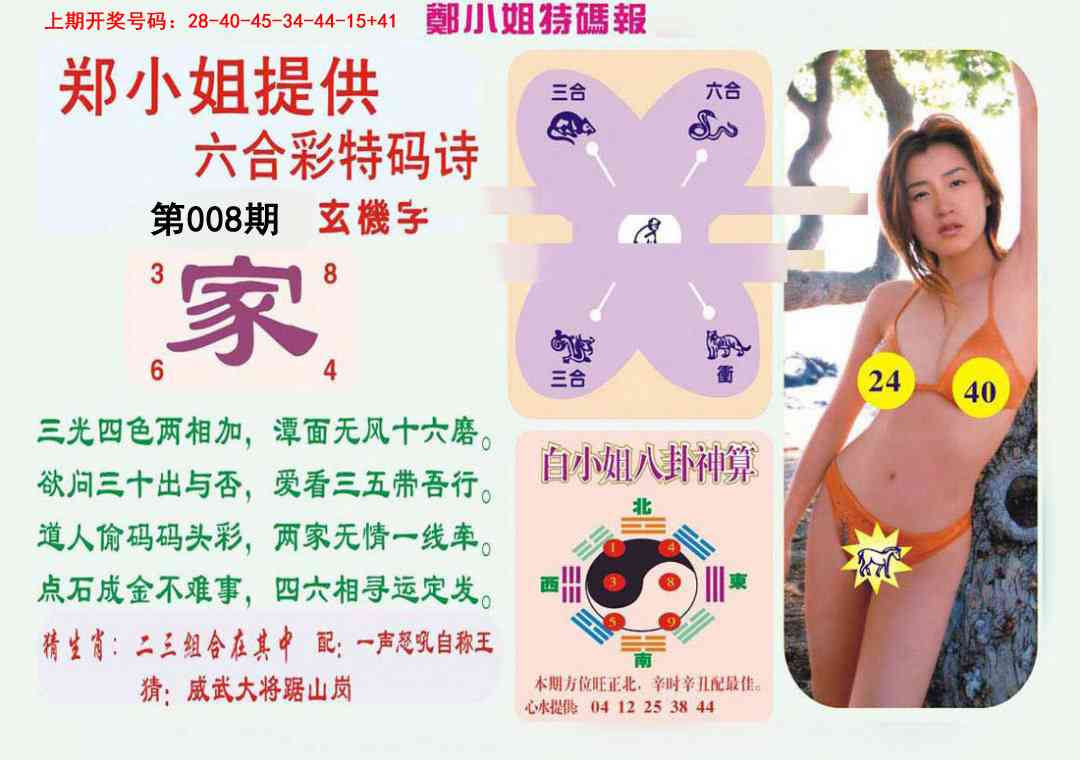 008期郑小姐特码报B[图]