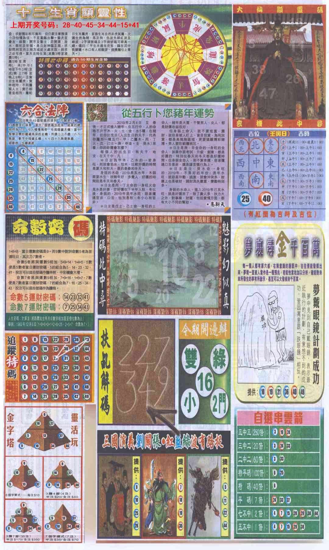 008期新报跑狗-2(背面)[图]