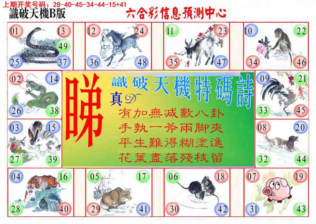 008期识破天机B版[图]