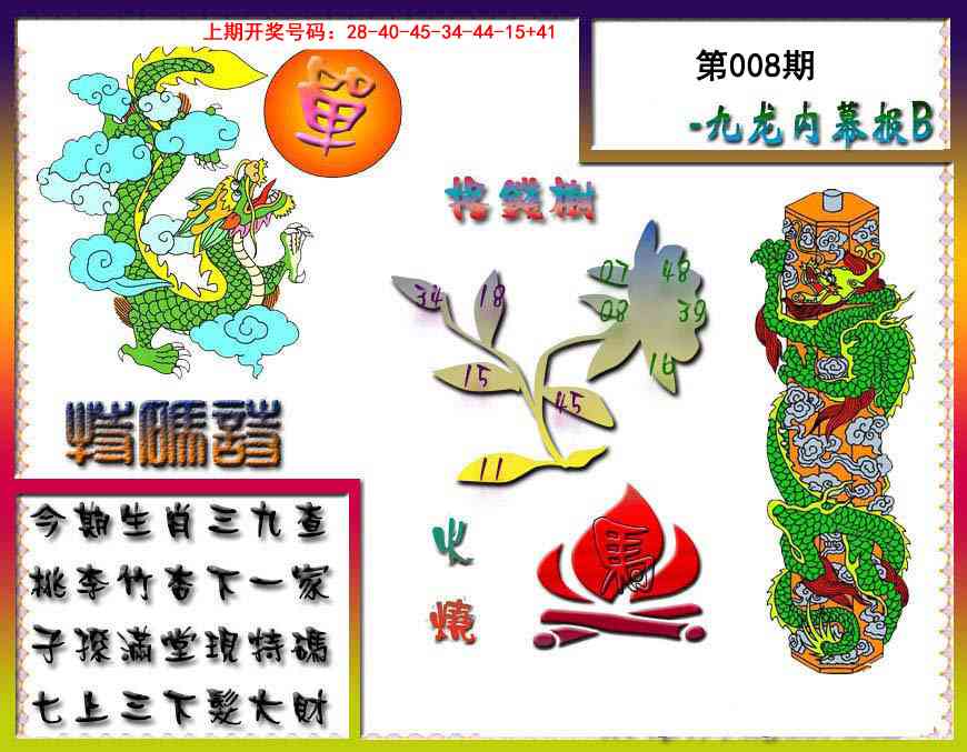 008期九龙内幕特肖图a[图]