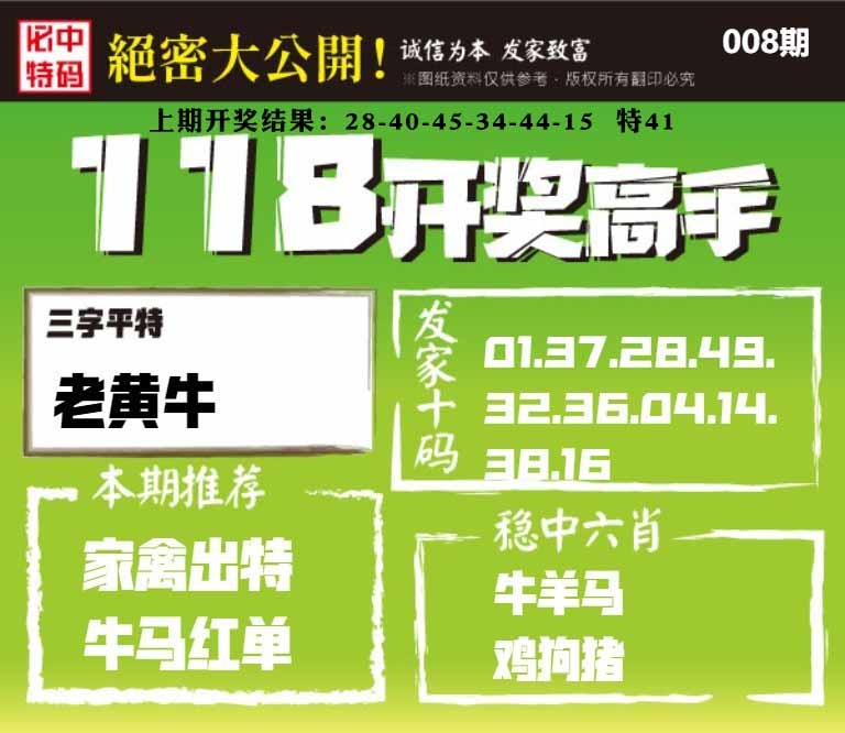 008期118开奖高手[图]